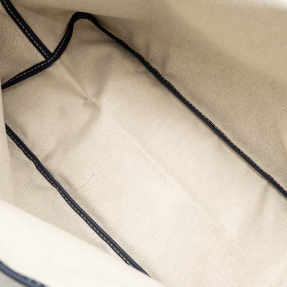 Goyard Saint Louis PM Tote Bag – Navy Blue Goyardine Canvas & Calfskin, Silver Hardware