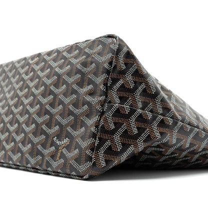 Goyard Saint Louis PM Tote Bag – Black Multicolour Goyardine Canvas, Silver Hardware