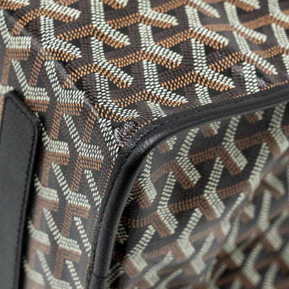 Goyard Saint Léger Backpack – Black Goyardine Canvas & Leather, Silver Hardware
