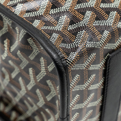 Goyard Saint Léger Backpack – Black Goyardine Canvas & Leather, Silver Hardware