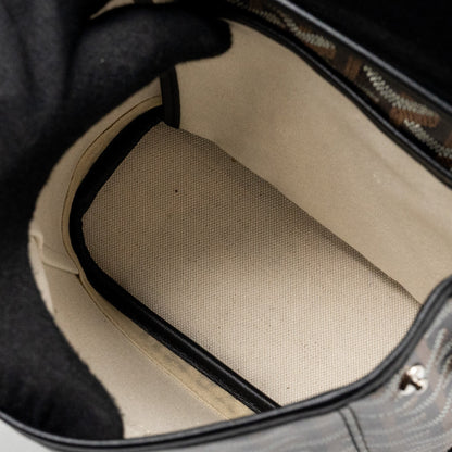Goyard Mini Alpin Backpack – Black Goyardine Canvas & Leather, Silver Hardware
