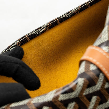 Goyard Belvedere PM Messenger Bag – Tan Goyardine Canvas & Calfskin, Silver Hardware