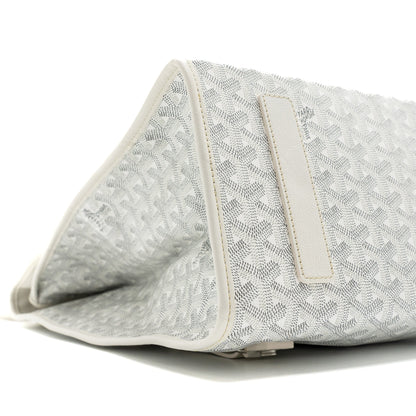 Goyard Saint Léger Backpack – White Goyardine Canvas, Silver Hardware
