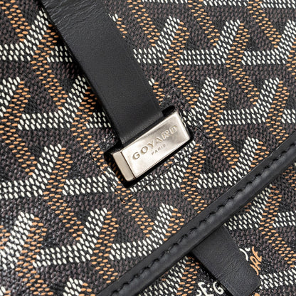 Goyard Belvedere PM Messenger Bag – Black Goyardine Canvas & Calfskin, Silver Hardware