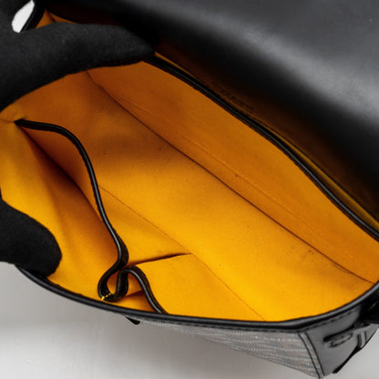 Goyard Belvedere PM Messenger Bag – Black Goyardine Canvas & Calfskin, Silver Hardware