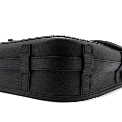 Goyard Belvedere MM Messenger Bag – Black Goyardine Canvas & Calfskin, Silver Hardware