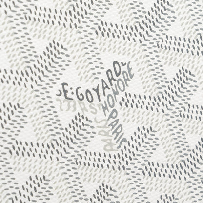 Goyard Minaüdière Trunk Bag – White Goyardine Canvas & Leather, Silver Hardware