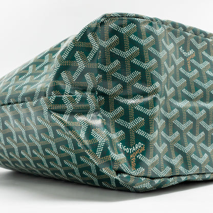 Goyard Saint Louis PM Tote Bag – Green Goyardine Canvas, Silver Hardware
