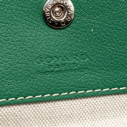 Goyard Saint Louis Tote GM – Green Goyardine Canvas & Calfskin, Silver Hardware