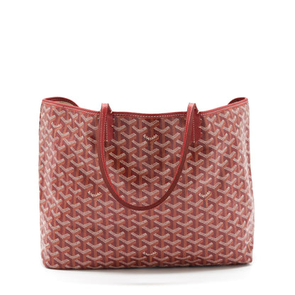 Goyard Saint Louis PM Tote Bag – Red Multicolour Goyardine Canvas