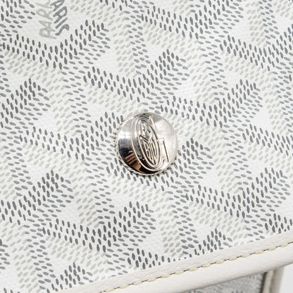 Goyard Saint Léger Backpack – White Goyardine Canvas, Silver Hardware