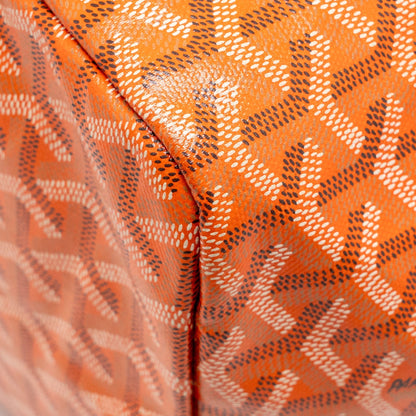 Goyard Saint Louis Tote GM – Orange Goyardine Canvas, Silver Hardware