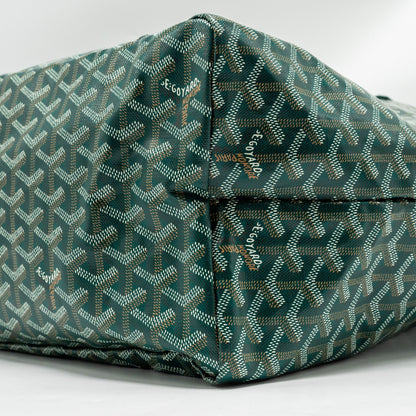 Goyard Saint Louis GM Tote Bag – Green Goyardine Canvas & Calfskin, Silver Hardware