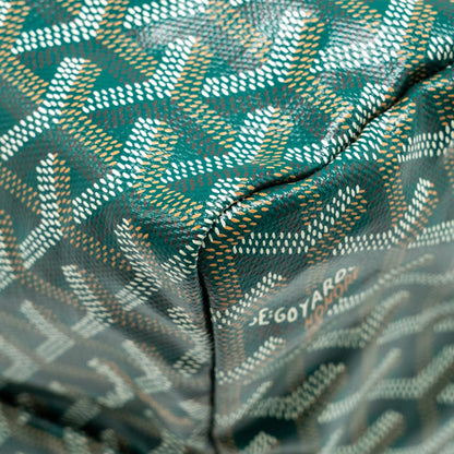 Goyard Saint Louis GM Tote Bag – Green Goyardine Canvas & Calfskin, Silver Hardware