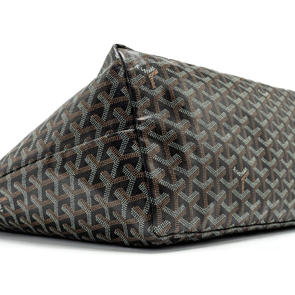 Goyard Saint Louis Tote GM – Black Goyardine Canvas & Leather, Silver Hardware