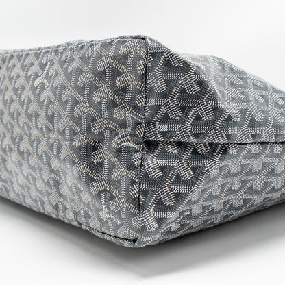 Goyard Saint Louis PM Tote Bag – Grey Goyardine Canvas & Calfskin, Silver Hardware