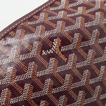 Goyard Saint Louis GM Tote Bag – Burgundy Goyardine Canvas & Calfskin, Silver Hardware