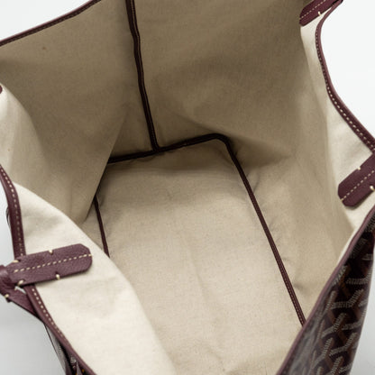 Goyard Saint Louis GM Tote Bag – Burgundy Goyardine Canvas & Calfskin, Silver Hardware