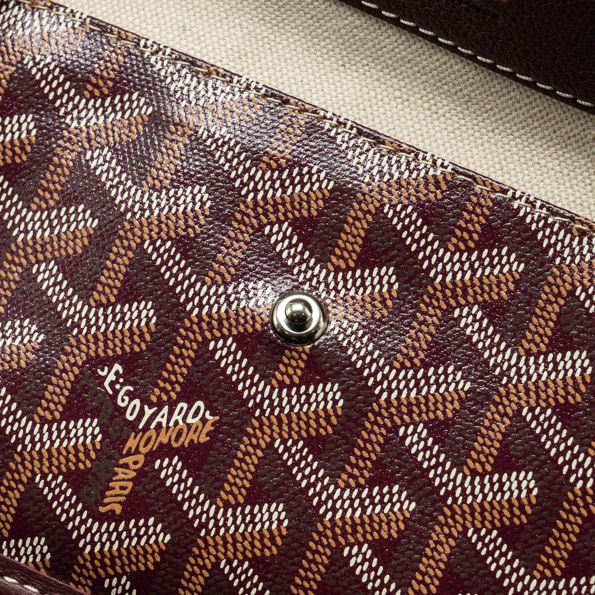 Goyard Saint Louis GM Tote Bag – Burgundy Goyardine Canvas & Calfskin, Silver Hardware