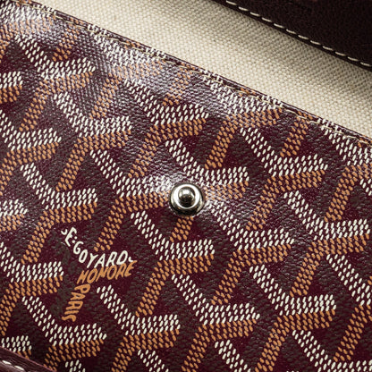 Goyard Saint Louis GM Tote Bag – Burgundy Goyardine Canvas & Calfskin, Silver Hardware