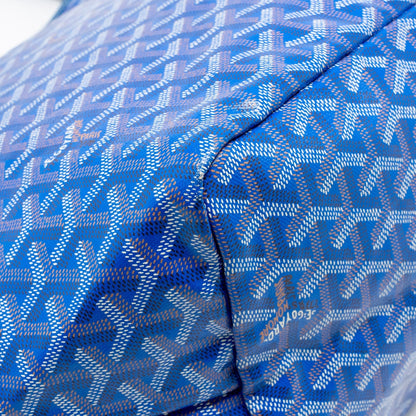 Goyard Saint Louis Tote GM – Blue Goyardine Canvas & Calfskin, Silver Hardware