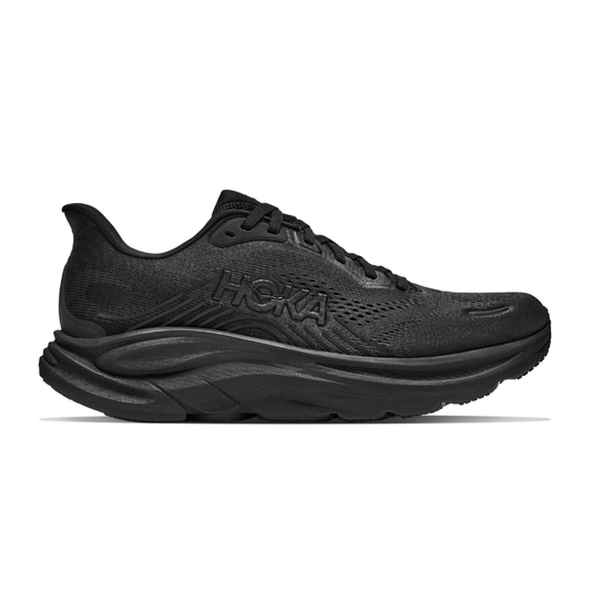 Men's HOKA Clifton 11 Running Shoes - Black / Black