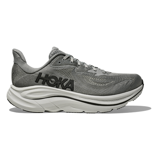 Men's HOKA Clifton 10 Cushioned Running Shoes - Galactic Grey / Asteroid