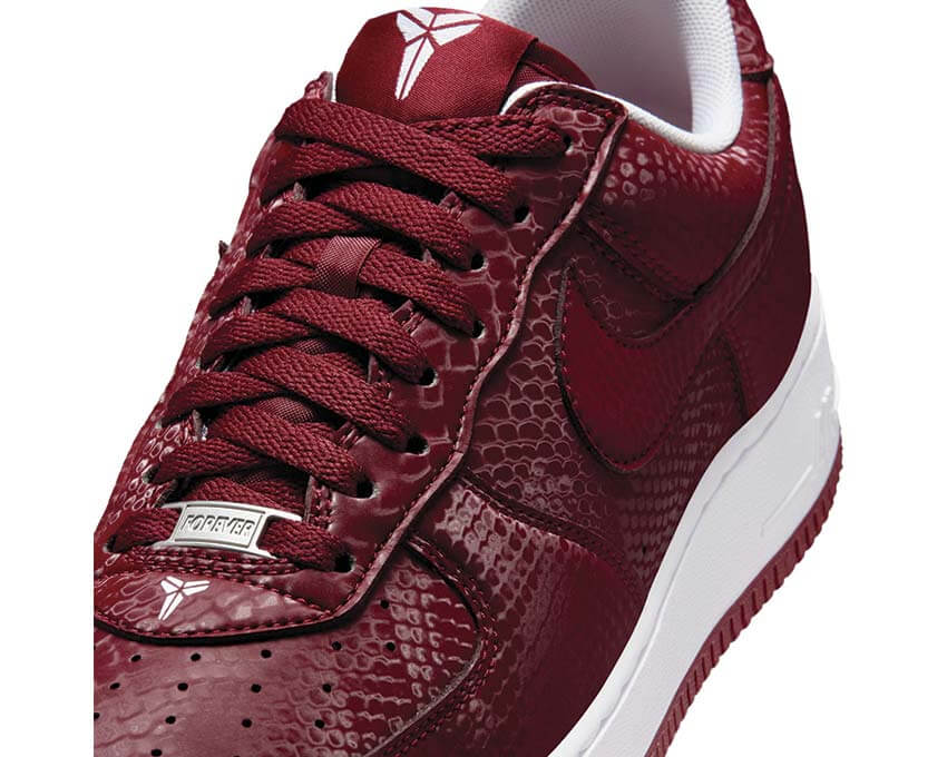 Nike x Kobe Air Force 1 Low "Forever Team Red" Sneakers