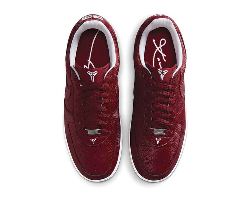 Nike x Kobe Air Force 1 Low "Forever Team Red" Sneakers