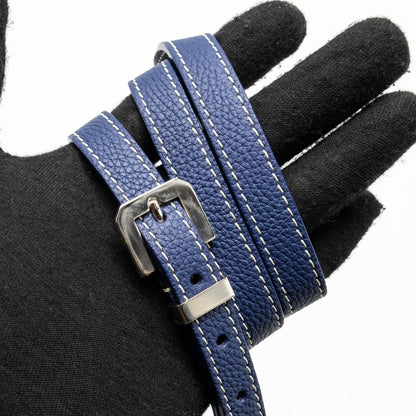Goyard Belvedere PM Messenger Bag – Navy Goyardine Canvas & Calfskin, Silver Hardware
