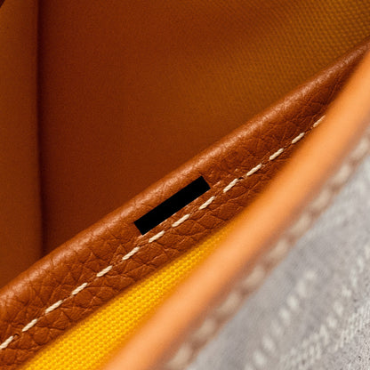 Goyard Belvedere PM Messenger Bag – Black & Tan Goyardine Canvas & Calfskin, Silver Hardware