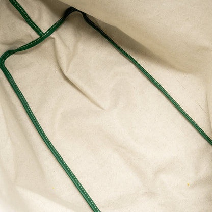Goyard Saint Louis GM Tote Bag – Green Goyardine Canvas & Calfskin, Silver Hardware