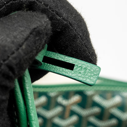 Goyard Saint Louis GM Tote Bag – Green Goyardine Canvas & Calfskin, Silver Hardware