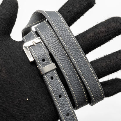 Goyard Belvedere PM Messenger Bag – Grey Goyardine Canvas & Calfskin, Silver Hardware