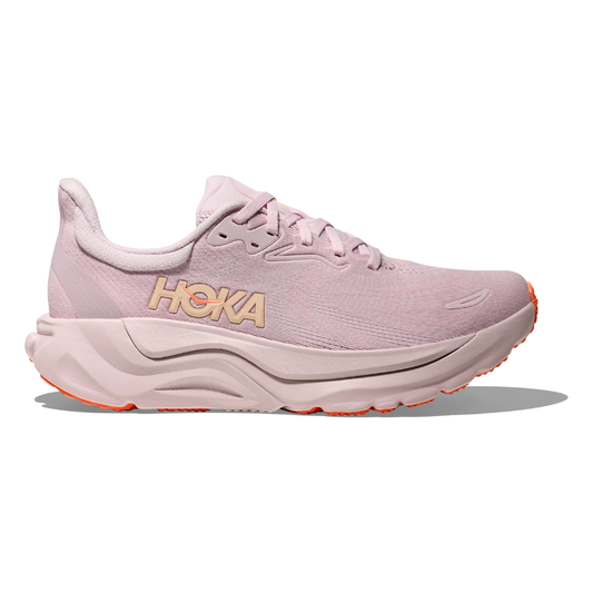 Women's HOKA Arahi 8 Stability Running Shoes - Lilac Cream / Neon Cantaloupe