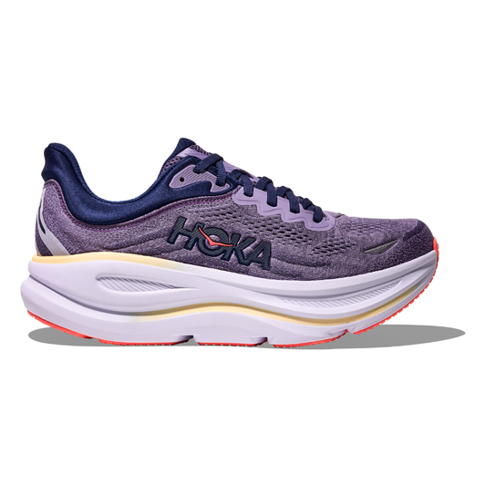 Women's HOKA Bondi 9 Cushioned Running Shoes - Berry Jam / Berry Patch