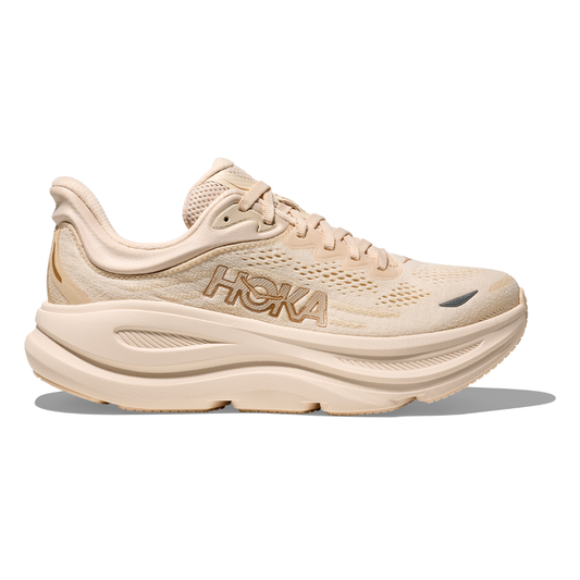 Women's HOKA Bondi 9 Cushioned Running Shoes - Vanilla / Birch