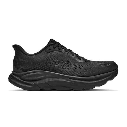 Women's HOKA Clifton 11 Running Shoes - Black / Black
