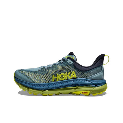HOKA Sneakers - Blue / Grey with Lime Accents