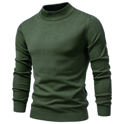 Men's Mockneck Pullover Sweater