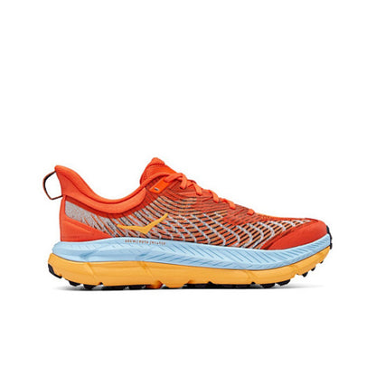 HOKA Sneakers - Orange / Light Blue with Yellow Accents
