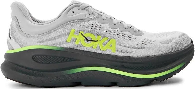 HOKA Women's Sneakers – Light Gray/Lime