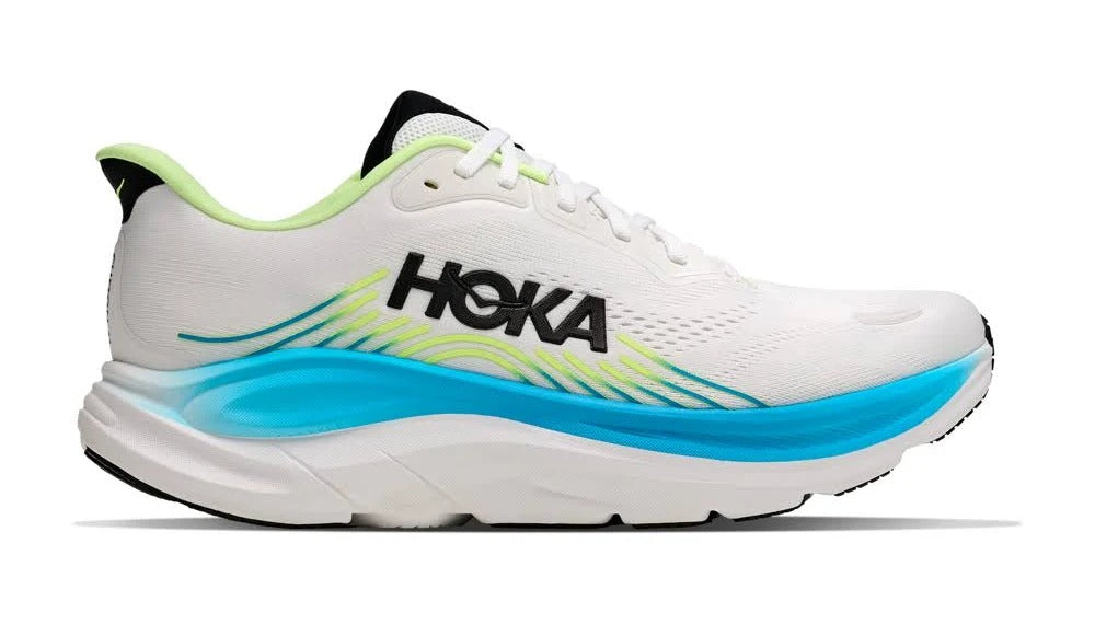HOKA Women's Sneakers – White/Turquoise/Lime