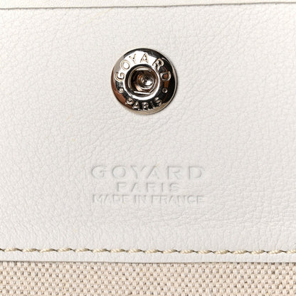 GOYARD Goyardine Reversible Anjou PM Tote – White
