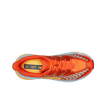 HOKA Sneakers - Orange / Light Blue with Yellow Accents