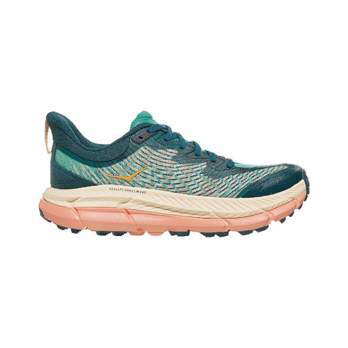 HOKA Sneakers - Teal / Peach with Vibram Outsole