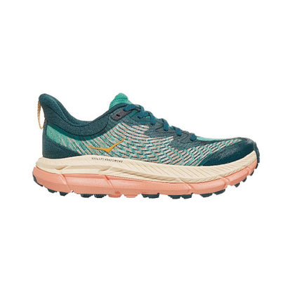 HOKA Sneakers - Teal / Peach with Vibram Outsole