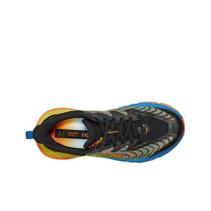 HOKA Sneakers - Black / Multicolor with Gradient Sole