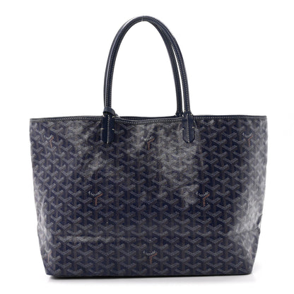 GOYARD Goyardine Saint Louis PM Tote Bag – Navy