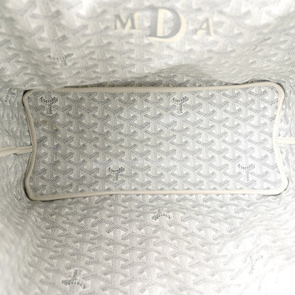 GOYARD Goyardine Reversible Anjou PM Tote – White